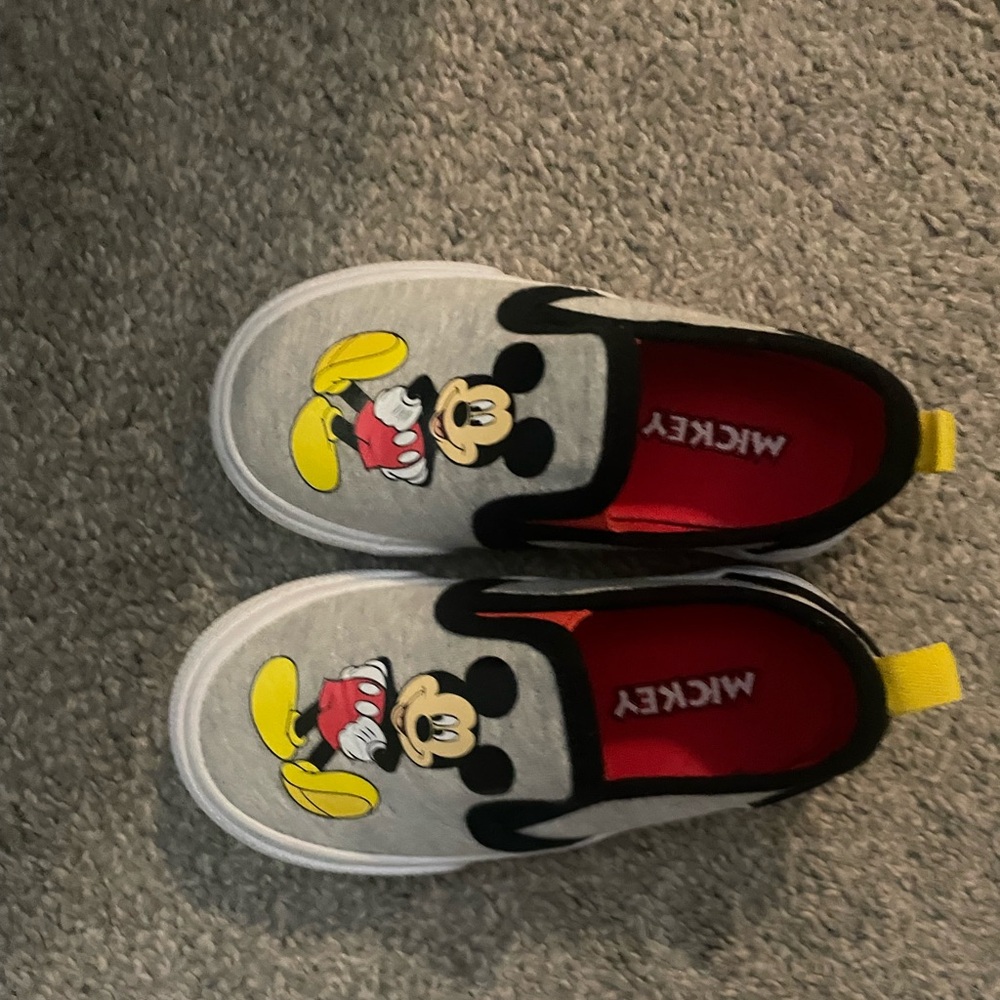 Mouse Kids Slip-On Shoes - Gray and Black